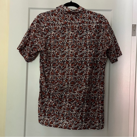 NWOT Kardo x Anokhi Hand Block Printed Cotton Floral Camp Shirt - Picture 4 of 9